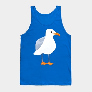 SEAGULL WATERCOLOR - Cute Sea Bird Design Tank Top